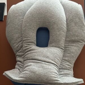 Gray Ostrich Travel Pillow